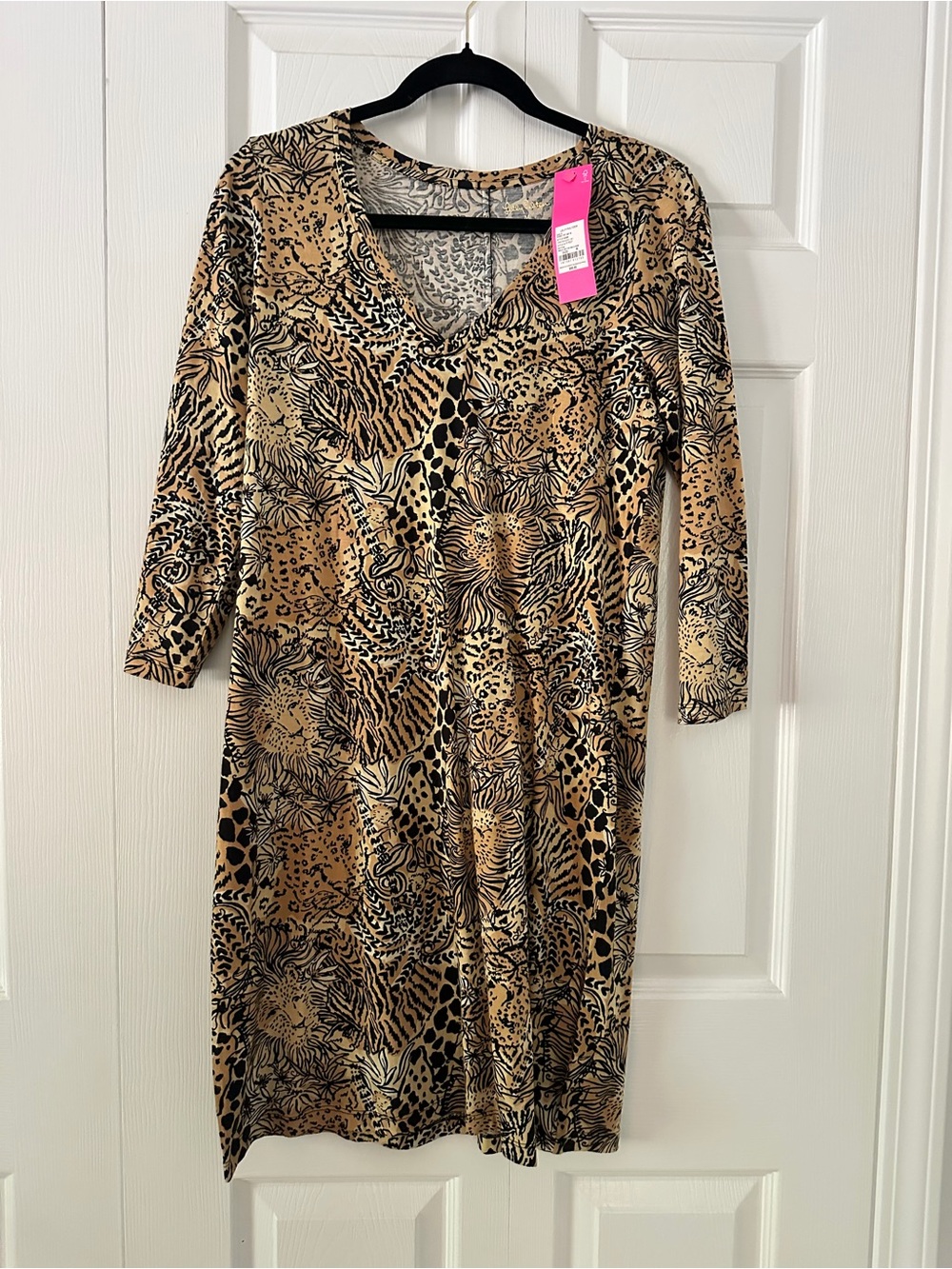 Lilly Pulitzer Tessa 3/4 Sleeve V-Neck Dress Medium